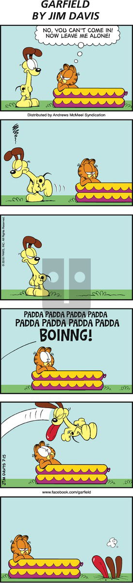 Garfield on Sunday July 15, 2018 Comic Strip
