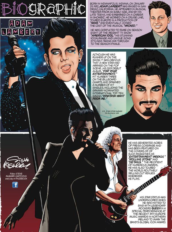 Biographic on Sunday February 12, 2012 Comic Strip