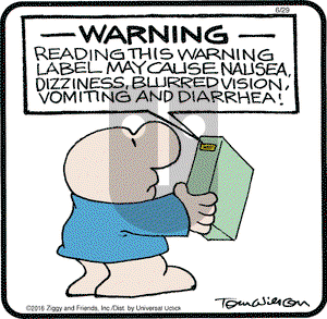 Ziggy on Wednesday June 29, 2016 Comic Strip