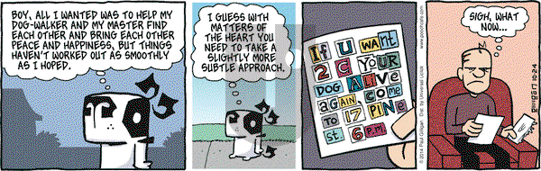 Pooch Cafe on Friday October 24, 2014 Comic Strip