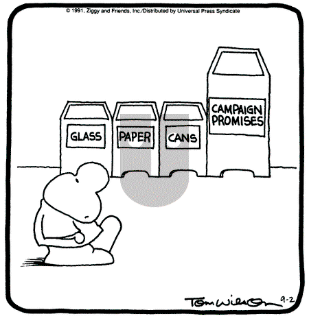 Ziggy - Monday September 2, 1991 Comic Strip