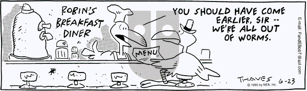 Frank and Ernest on Friday June 23, 1995 Comic Strip