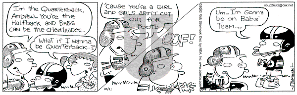 Soup to Nutz - Old on Monday October 21, 2002 Comic Strip