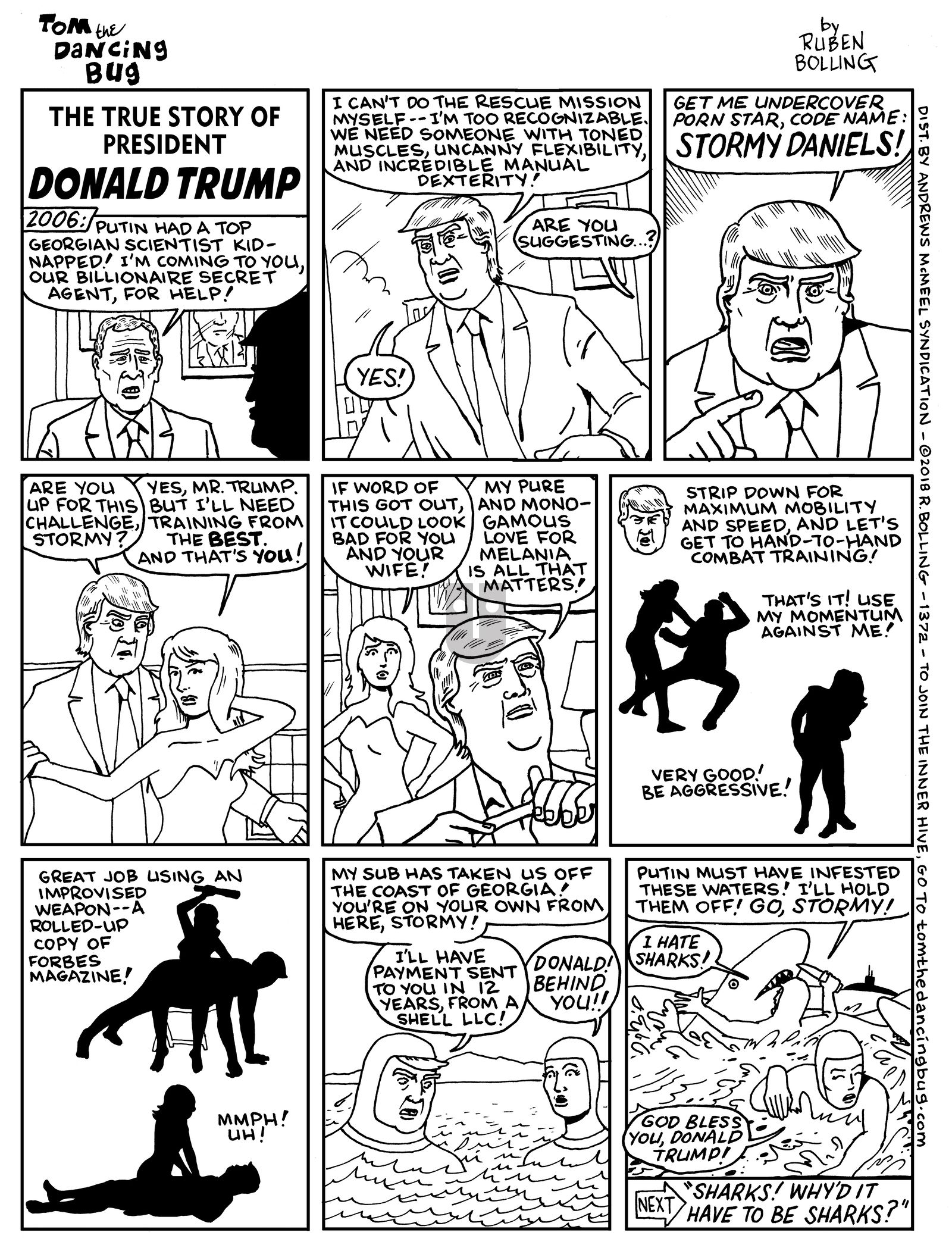 Tom the Dancing Bug - Monday January 22, 2018 Comic Strip