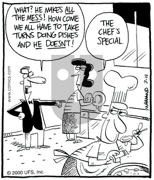 Reality Check on Saturday March 11, 2000 Comic Strip
