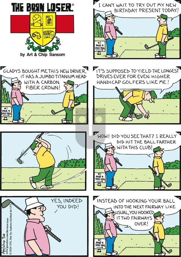 The Born Loser on Sunday July 28, 2024 Comic Strip