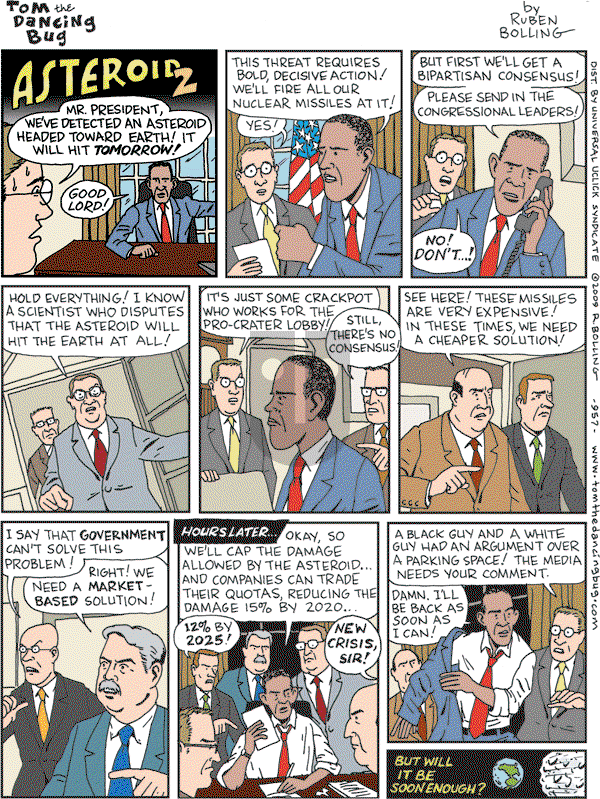 Tom the Dancing Bug on Saturday August 1, 2009 Comic Strip