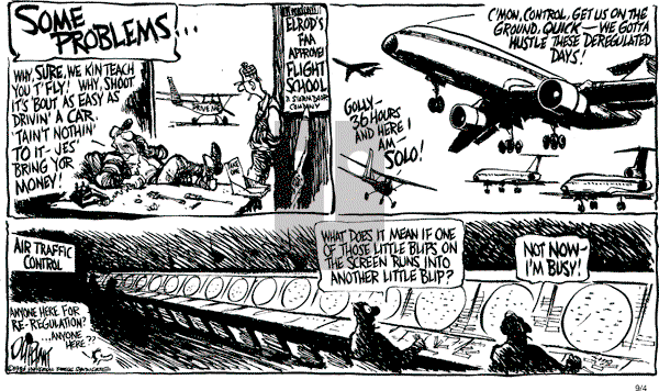 Pat Oliphant - Thursday September 4, 1986 Comic Strip