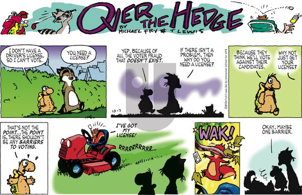 Over the Hedge on Sunday October 7, 2012 Comic Strip
