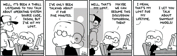 FoxTrot on Saturday March 6, 2004 Comic Strip