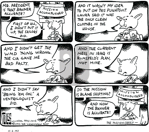 Tom Toles - Sunday November 2, 2003 Comic Strip