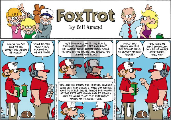 FoxTrot on Sunday September 14, 2014 Comic Strip