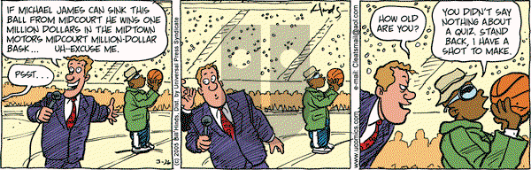 Cleats on Saturday March 26, 2005 Comic Strip