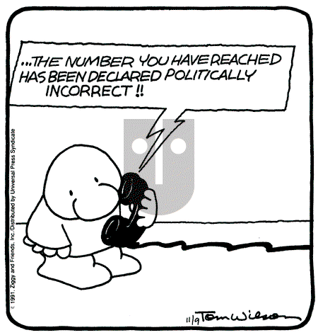 Ziggy - Saturday November 9, 1991 Comic Strip