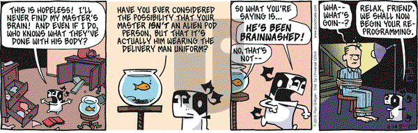 Pooch Cafe on Saturday February 14, 2015 Comic Strip