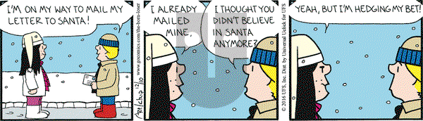 The Born Loser on Saturday December 10, 2016 Comic Strip