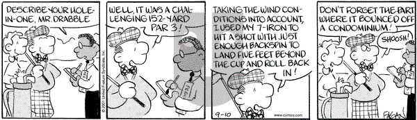 Drabble on Monday September 10, 2001 Comic Strip