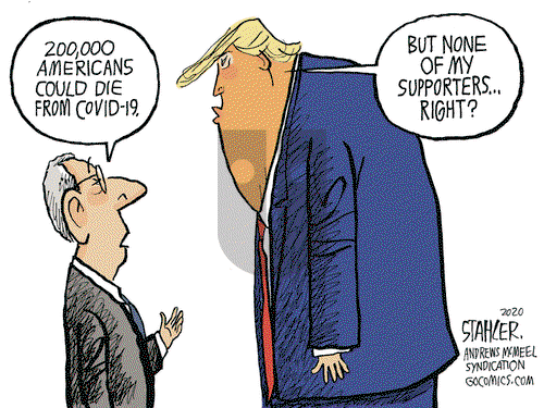 Jeff Stahler on Saturday April 4, 2020 Comic Strip