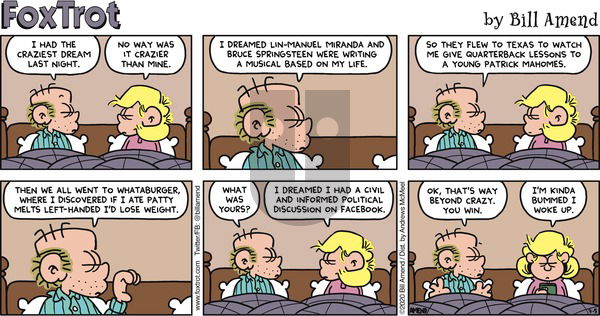 FoxTrot on Sunday July 5, 2020 Comic Strip
