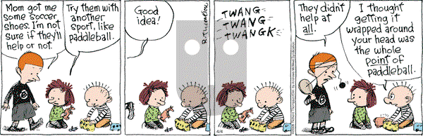 Cul de Sac on Wednesday April 4, 2018 Comic Strip
