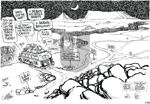 Pat Oliphant on Wednesday January 16, 2008 Comic Strip