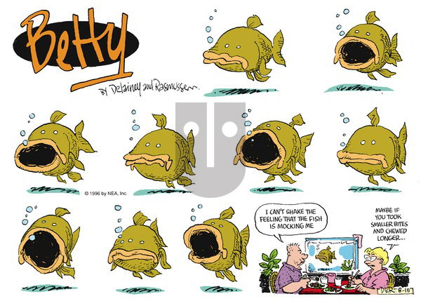 Betty on Sunday August 18, 1996 Comic Strip