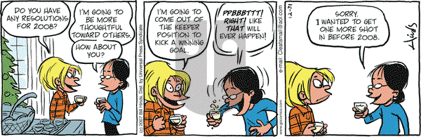 Cleats on Monday December 31, 2007 Comic Strip