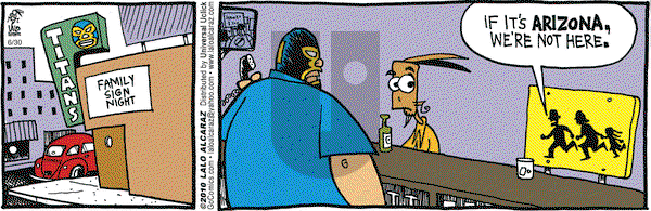 La Cucaracha - Wednesday June 30, 2010 Comic Strip