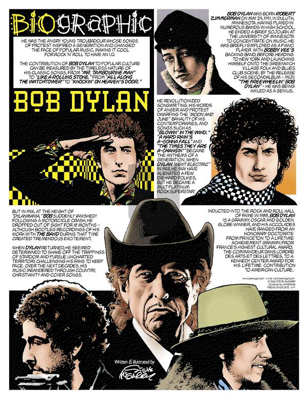 Biographic on Sunday June 4, 2006 Comic Strip