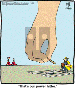 In the Bleachers on Friday July 20, 2018 Comic Strip