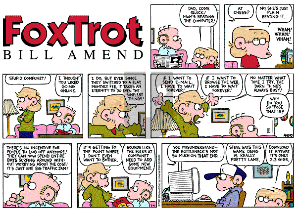 FoxTrot on Sunday February 16, 1997 Comic Strip