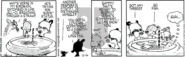 Over the Hedge on Saturday December 6, 2003 Comic Strip