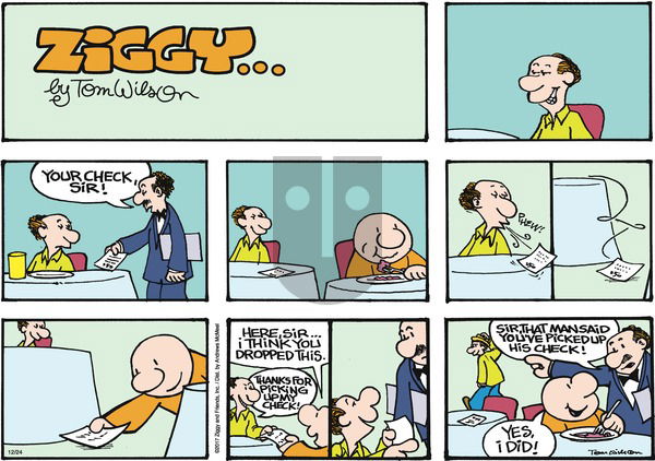 Ziggy on Sunday December 24, 2017 Comic Strip