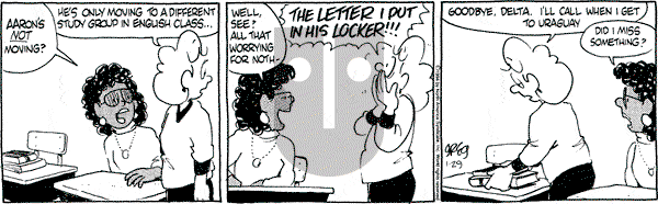 Luann - Saturday January 29, 1994 Comic Strip