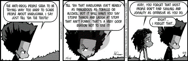 The Boondocks on Wednesday January 11, 2012 Comic Strip