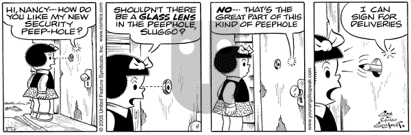 Nancy on Saturday April 9, 2005 Comic Strip