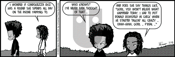 The Boondocks on Friday February 18, 2011 Comic Strip