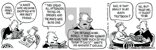 Betty - Saturday March 3, 2001 Comic Strip