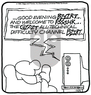 Ziggy on Thursday December 31, 1992 Comic Strip