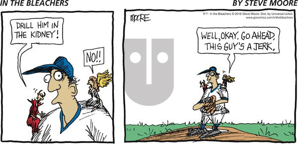 In the Bleachers on Sunday September 11, 2016 Comic Strip