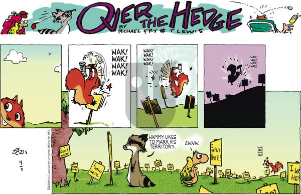 Over the Hedge on Sunday April 7, 2013 Comic Strip