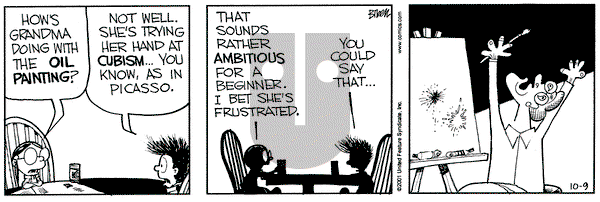 Grand Avenue on Tuesday October 9, 2001 Comic Strip