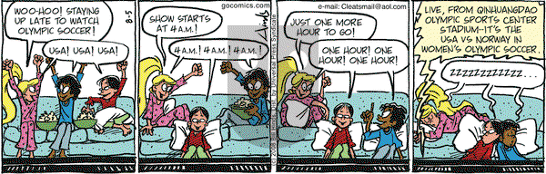 Cleats on Tuesday August 5, 2008 Comic Strip