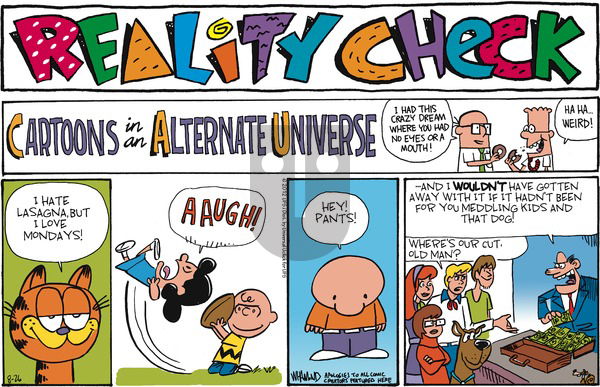 Reality Check on Sunday August 26, 2012 Comic Strip