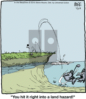 In the Bleachers on Wednesday April 29, 2015 Comic Strip