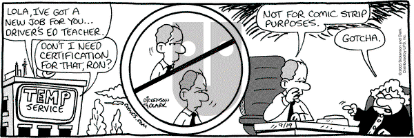 Lola on Monday September 19, 2005 Comic Strip