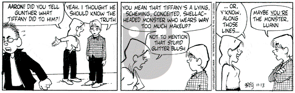 Luann on Wednesday November 13, 2002 Comic Strip