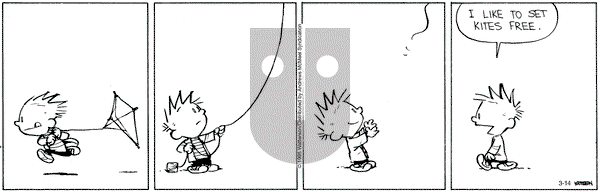 Calvin and Hobbes on Friday March 14, 2025 Comic Strip
