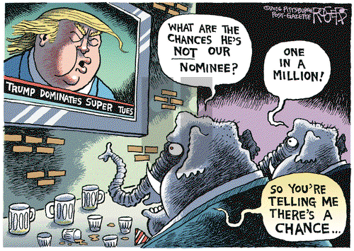 Rob Rogers on Thursday March 3, 2016 Comic Strip