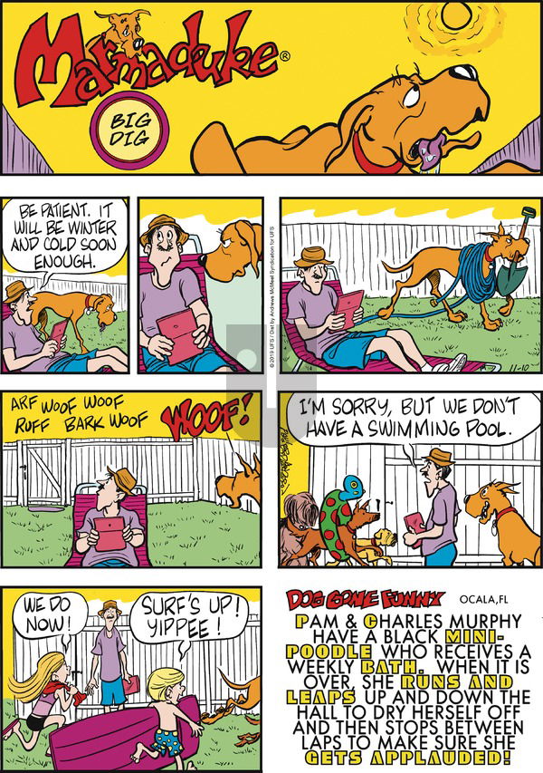 Marmaduke on Sunday November 10, 2019 Comic Strip